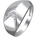 Женское серебряное кольцо с куб. циркониями, 1666559