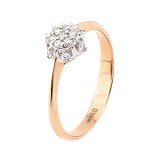 Золотое кольцо с бриллиантами, 1733375