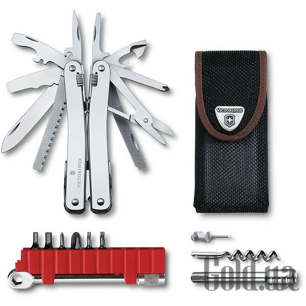 

Нож Victorinox, Мультитул Swisstool Spirit X Plus Ratchet 30236.N