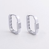 Золоті сережки з куб. цирконіями, 1795327