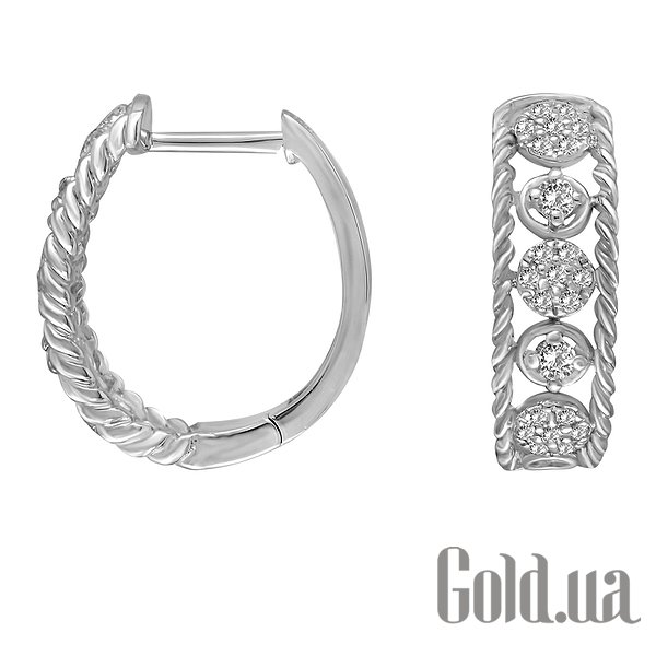 

Серьги Lurie Jewelry, Золотые серьги с бриллиантами